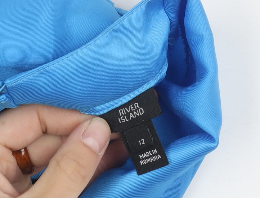 River Island Women's Blue Shirt Dress Size 12