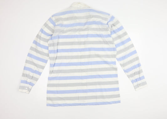 Jacques Britt Unisex Multicoloured Striped Button-Up Shirt
