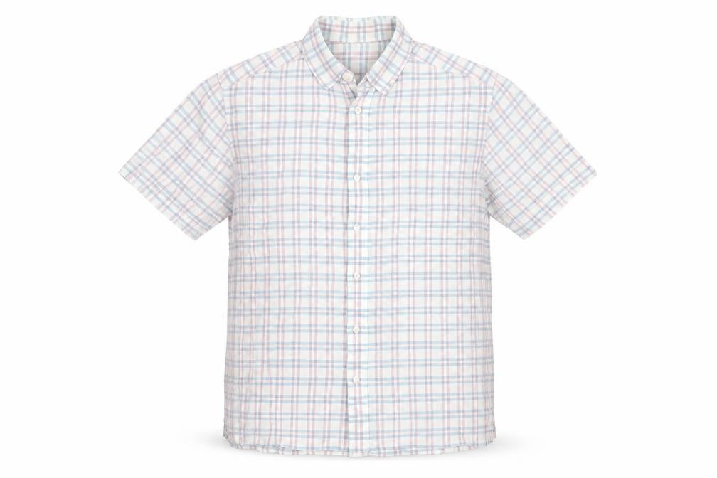 Marks and Spencer Men's Multicoloured Plaid Shirt L