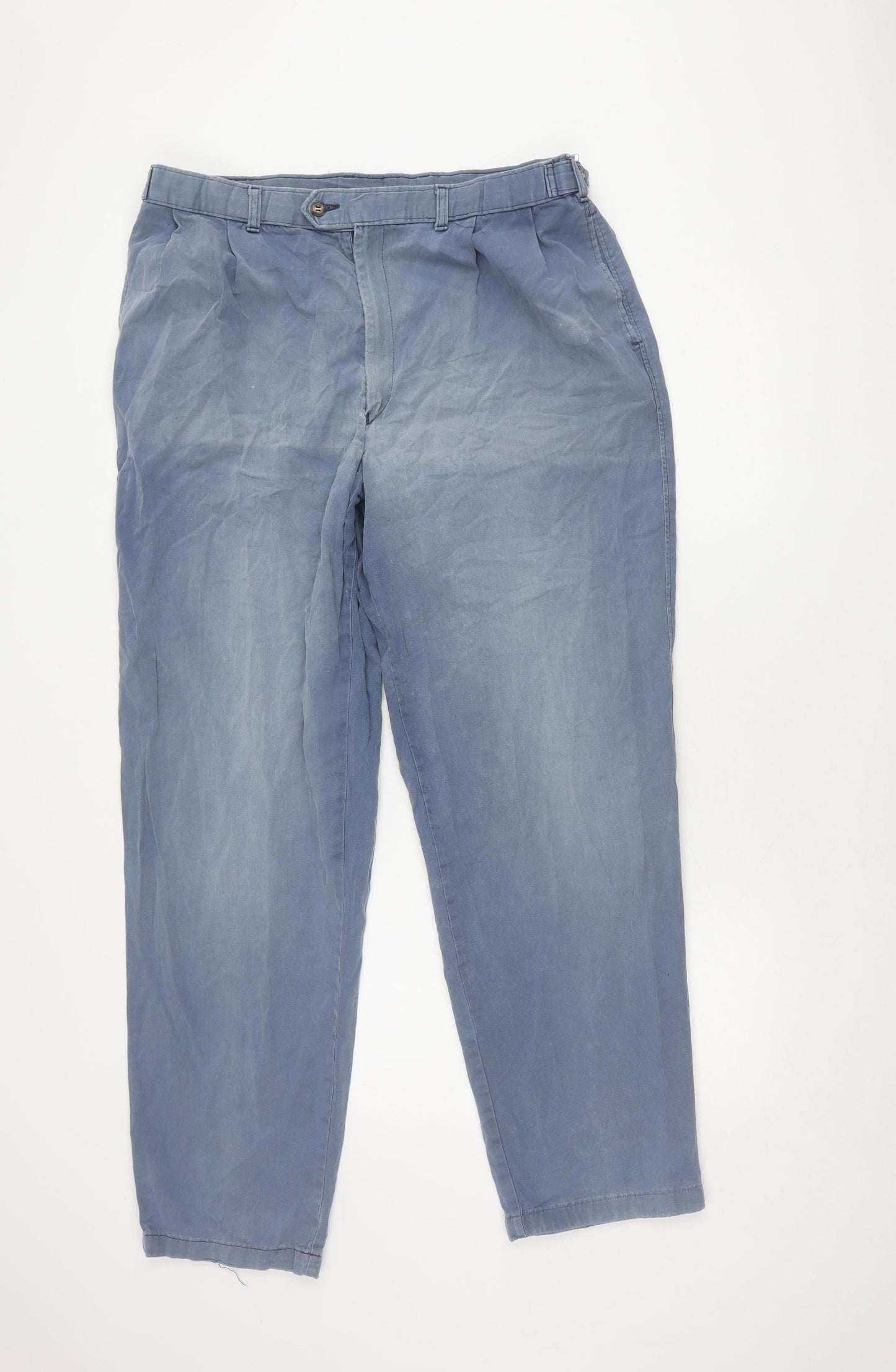Marks and Spencer Men's Blue Chino Trousers 38