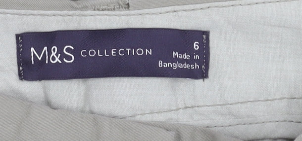 Marks and Spencer Women's Beige Polka Dot Trousers Size 6