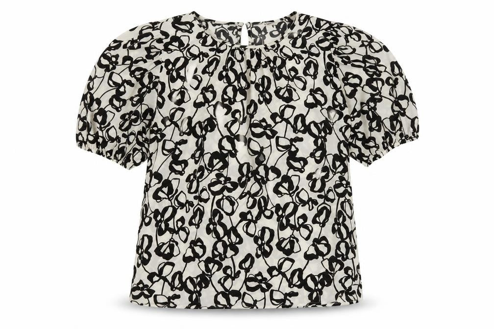 Marks and Spencer Women's Black Floral Blouse Size 12