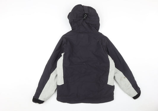 Halti Women's Black Hooded Jacket, Size 12, Winter Casual