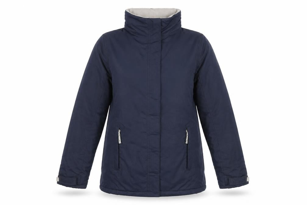 B&C Collection Women's Blue Puffer Jacket S