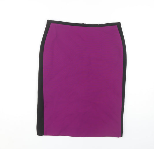 Marks and Spencer Women's Purple Pencil Skirt Size 10