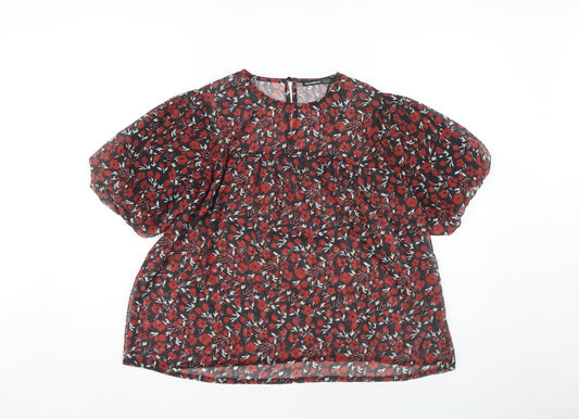 Threadbare Women's Floral Tunic Blouse, XS, Multicoloured