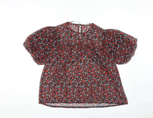 Threadbare Women's Floral Tunic Blouse, XS, Multicoloured