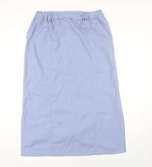 Bonmarché Women's Blue Midi Skirt Size 14