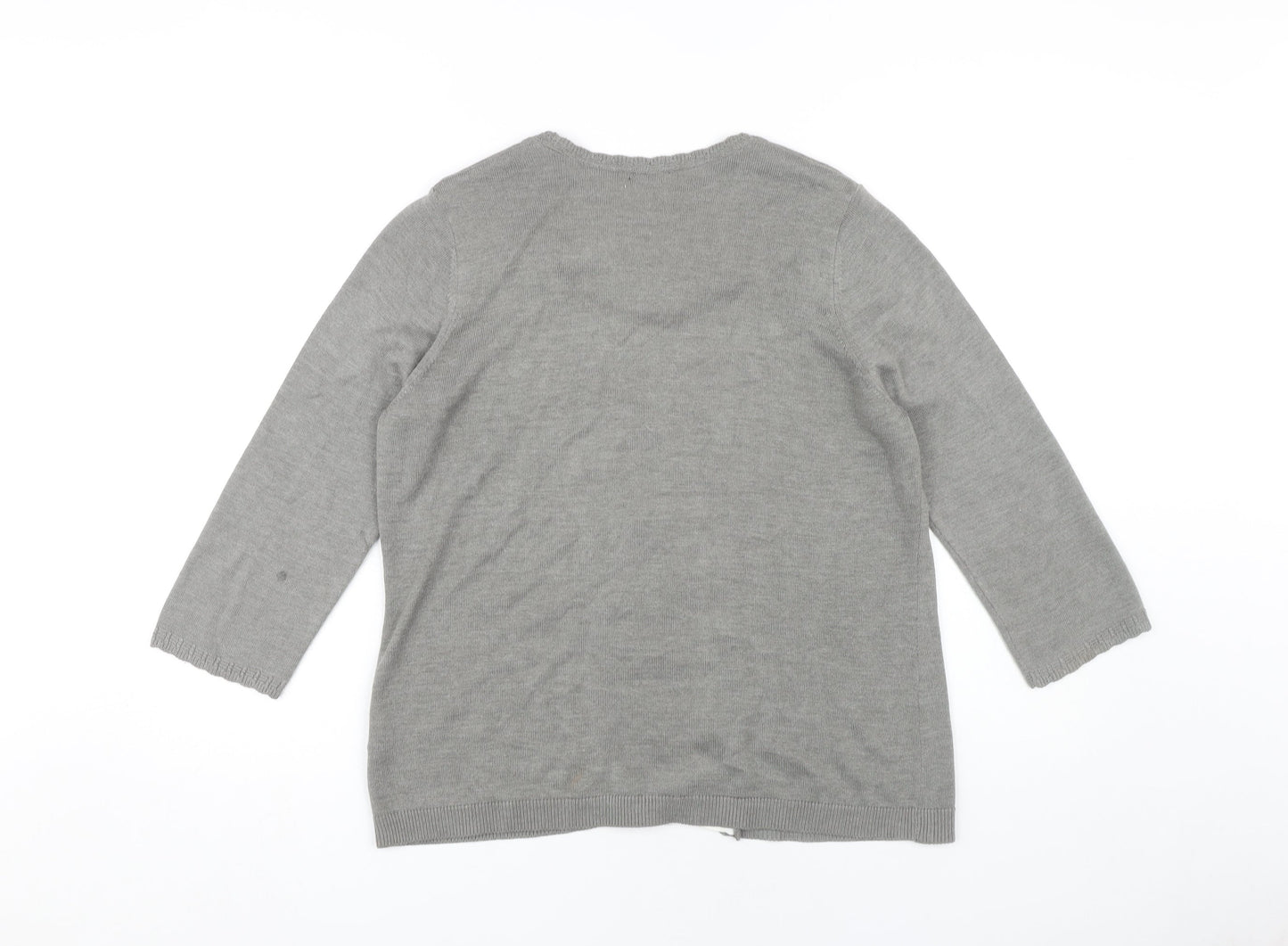 Marks and Spencer Women's Grey Cardigan Size 14