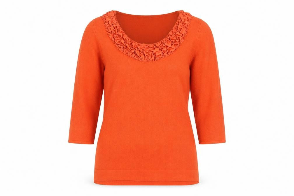 Marks and Spencer Women's Orange Pullover Jumper
