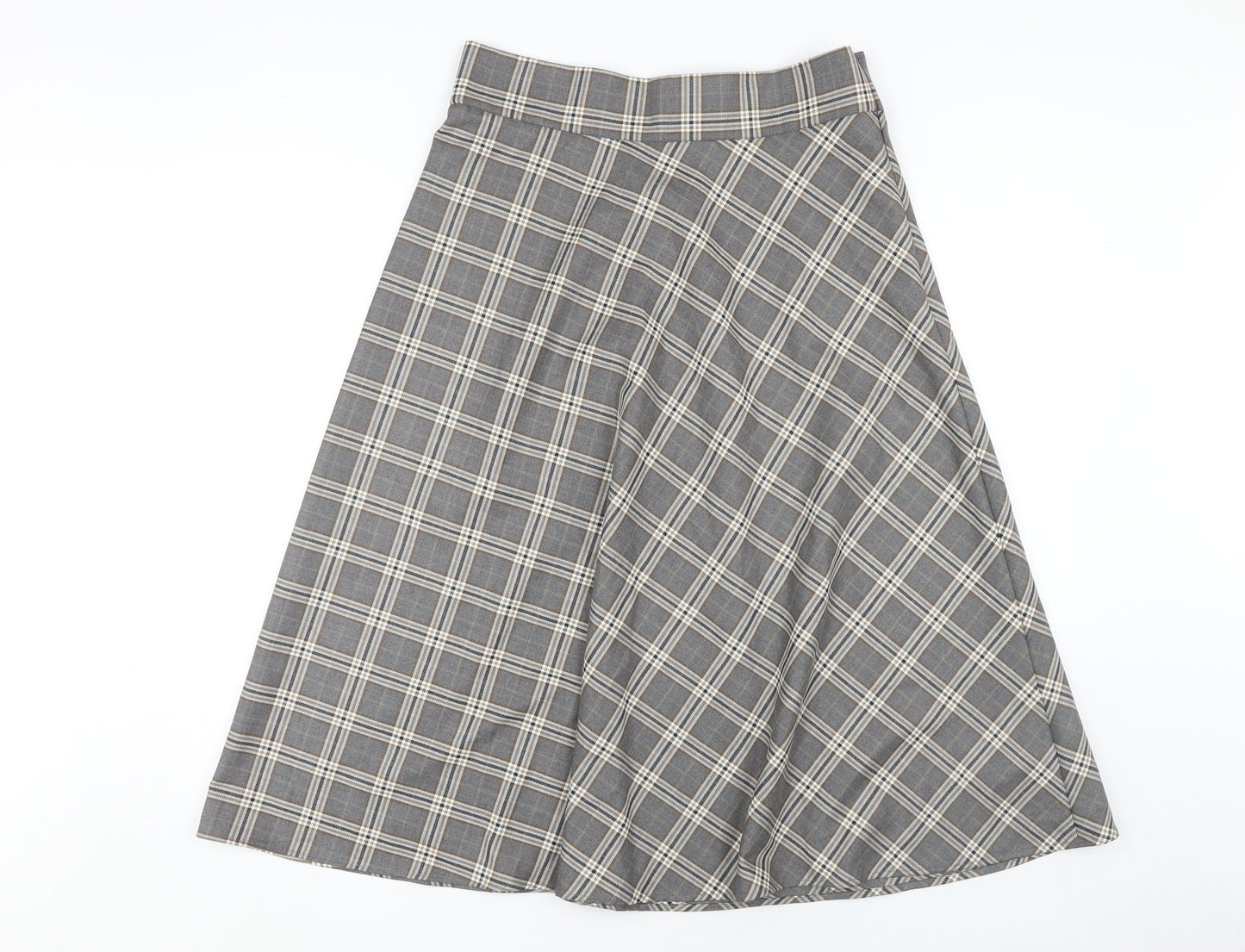 Marks and Spencer Women's Grey A-Line Skirt Size 12