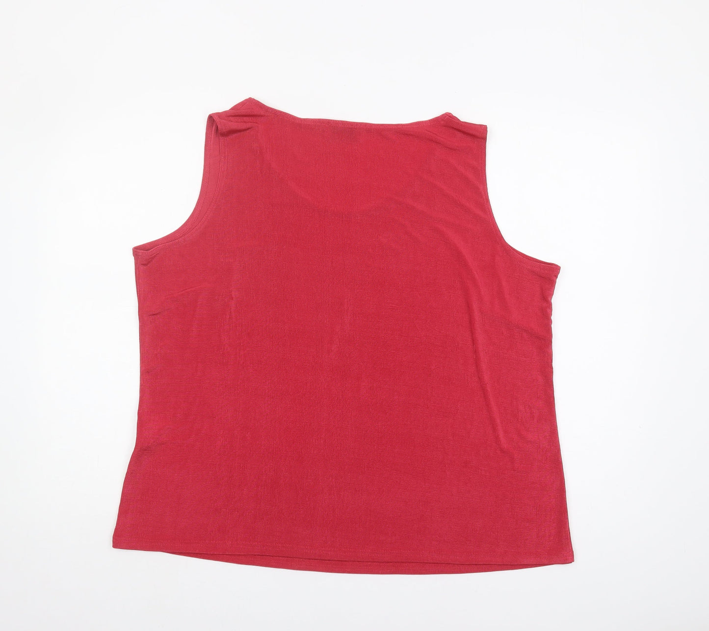 Heather Valley Red Tank Top, Women's Size 20