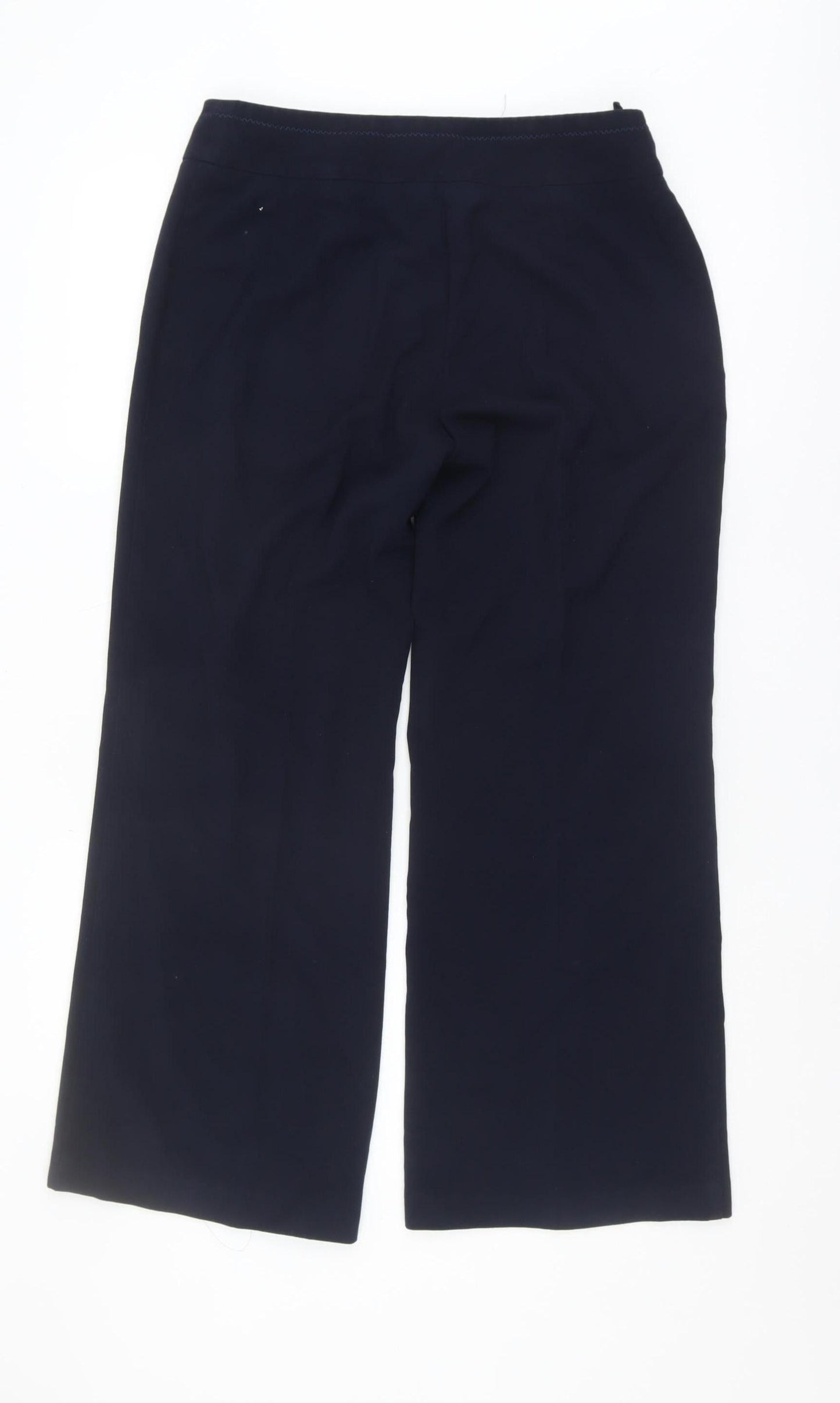 Marks and Spencer Women's Blue Flared Trousers Size 12
