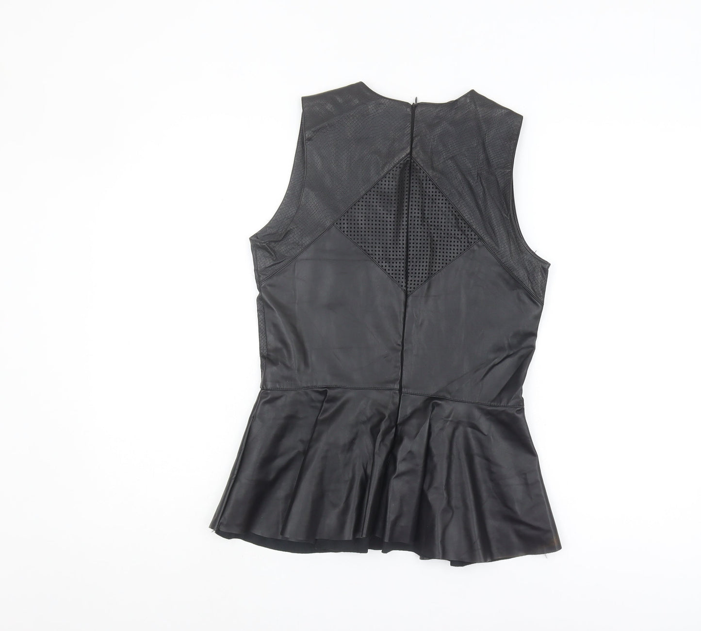 Urban Mist Black Sleeveless Tank Top - Medium