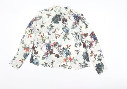 Stradivarius Women's Multicoloured Floral Blouse, L Size