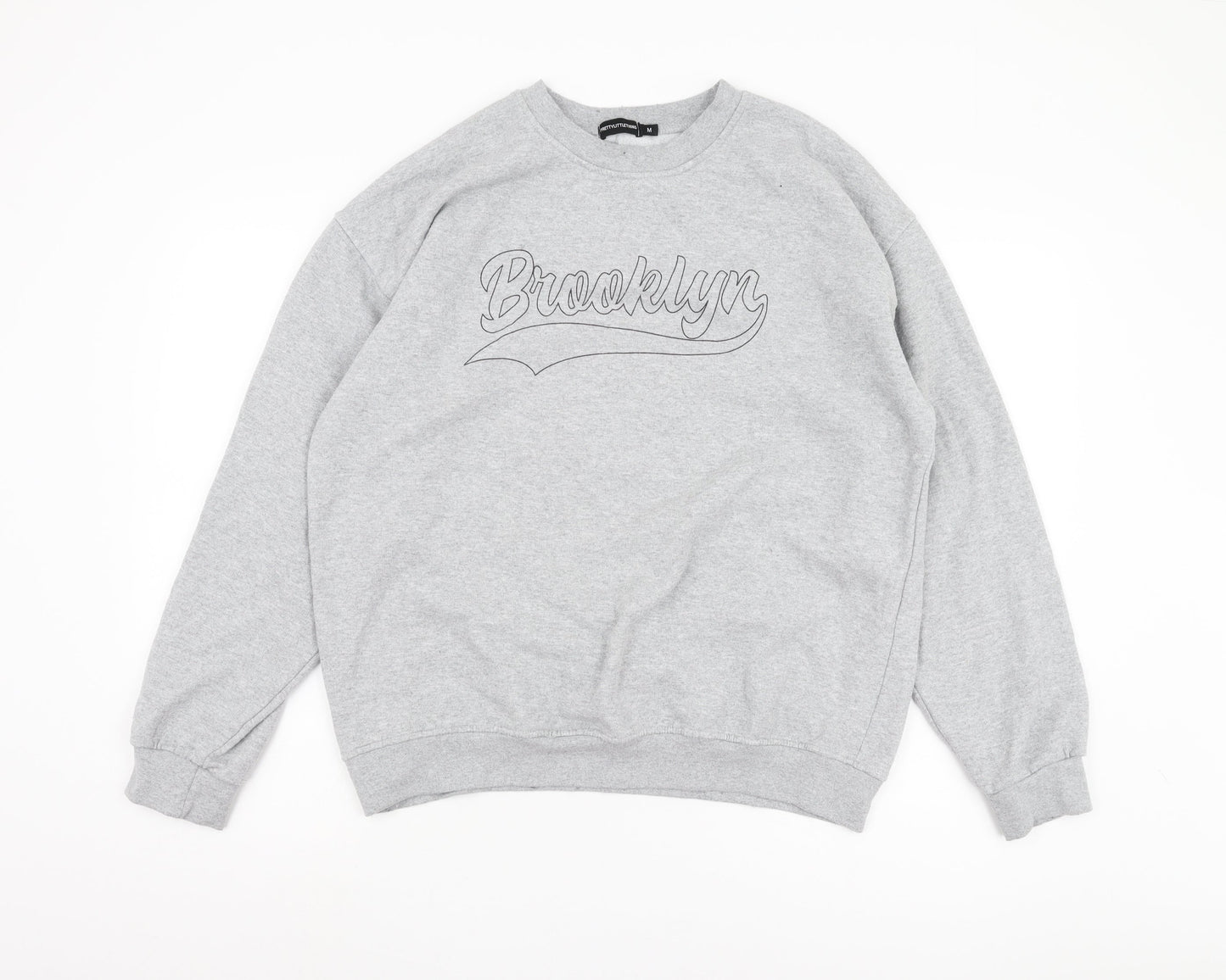 PrettyLittleThing Men’s Grey Regular Medium Sweatshirt