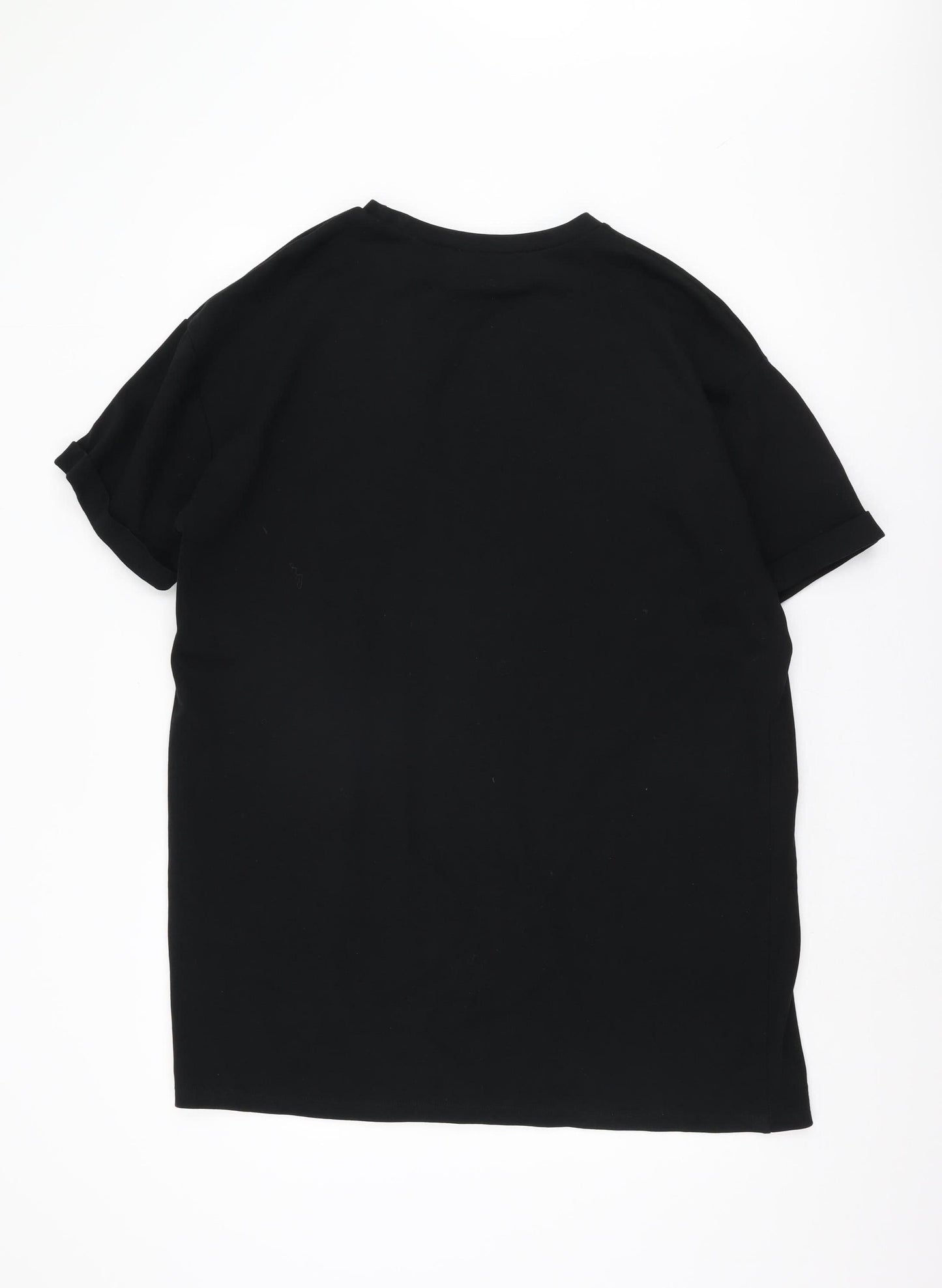 Zara Women's Black T-Shirt Dress Size 2