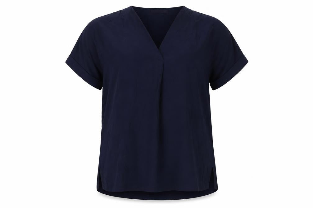 Marks and Spencer Women's Blue Viscose Top Size 16