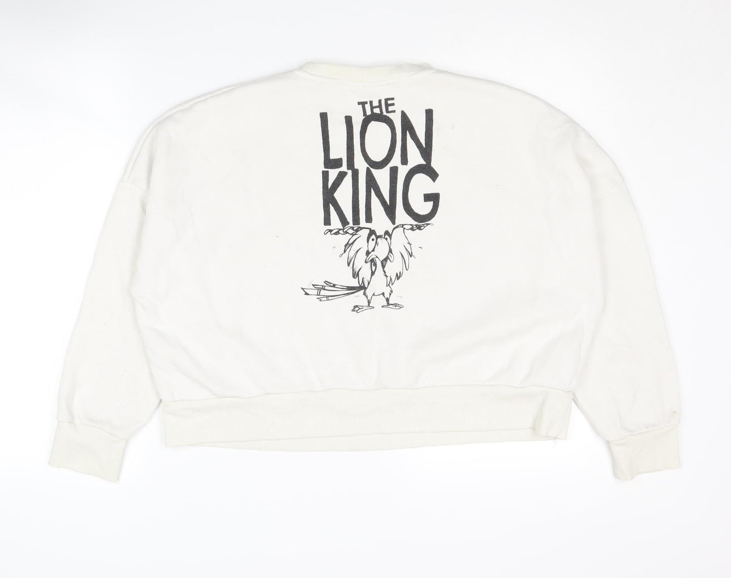 Disney The Lion King Women's Ivory Pullover Sweatshirt M