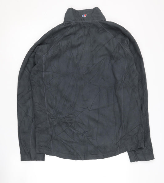 Berghaus Men's Grey 1/4 Zip Fleece Sweatshirt M
