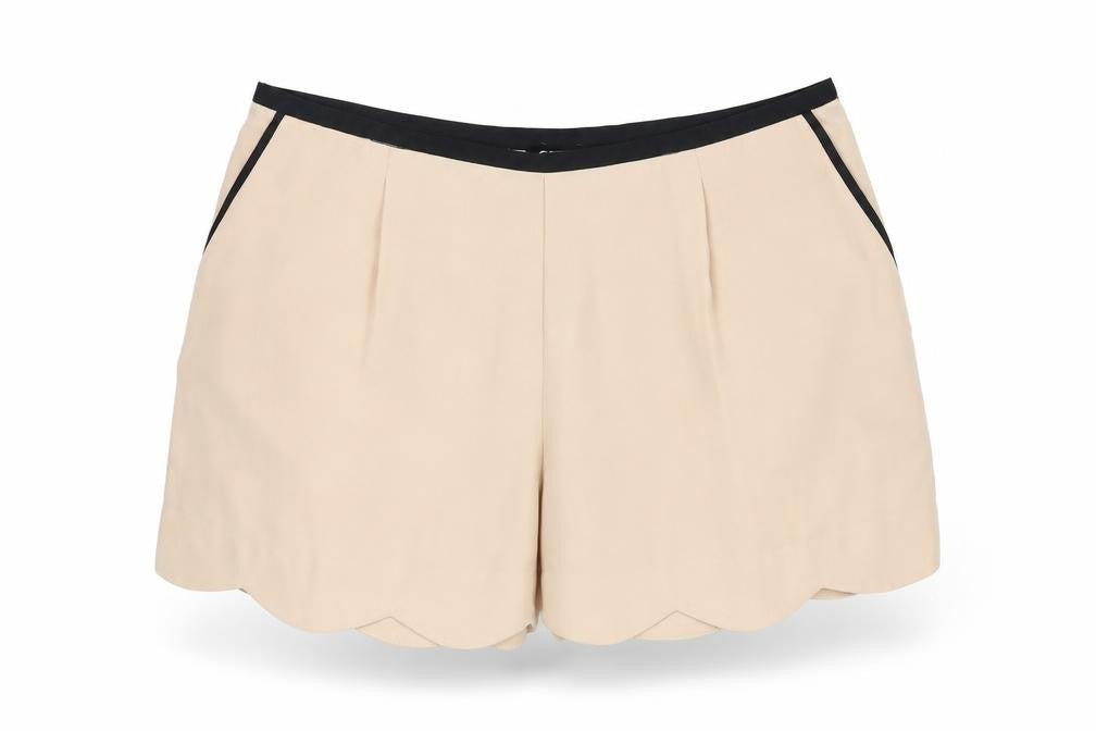 Oasis Women's Beige Pleated Shorts Size 12