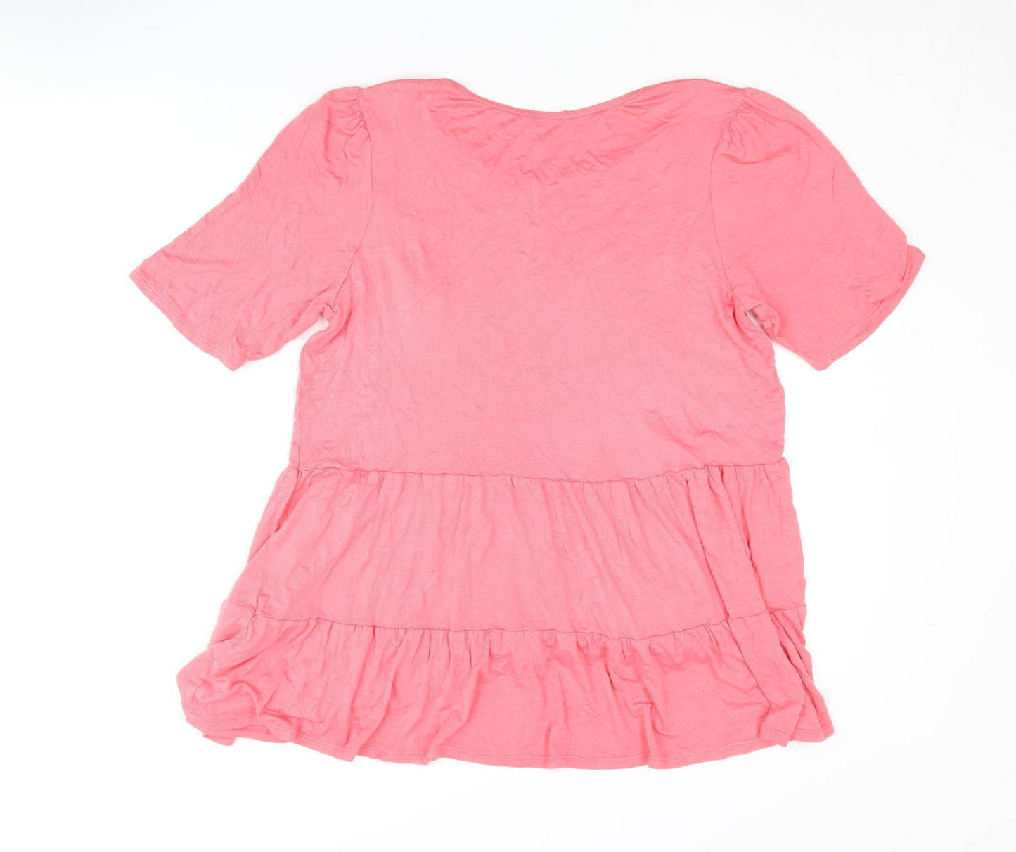 Roman Women's Pink Short Sleeve Top Size 12