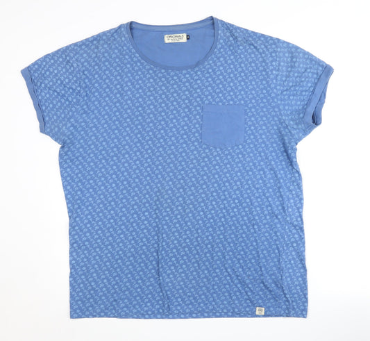 Jack & Jones Men's Blue XL Graphic Print T-Shirt