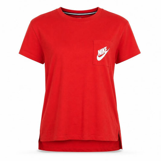 Womens UK Size XS Nike Red Modal Blend T-Shirt