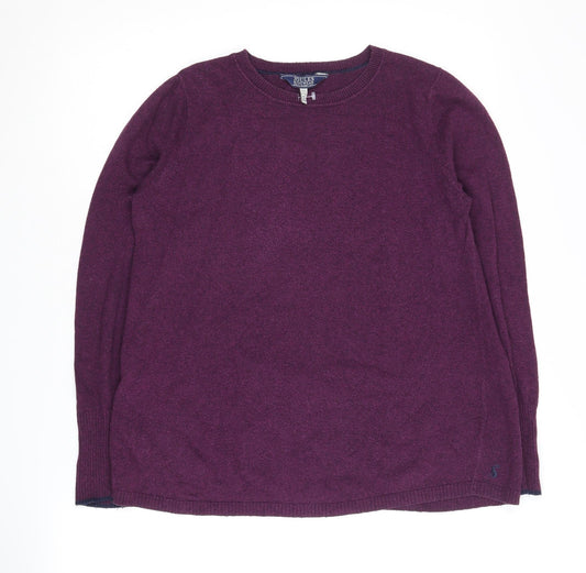 Joules Women's Purple Pullover Jumper, Size 8