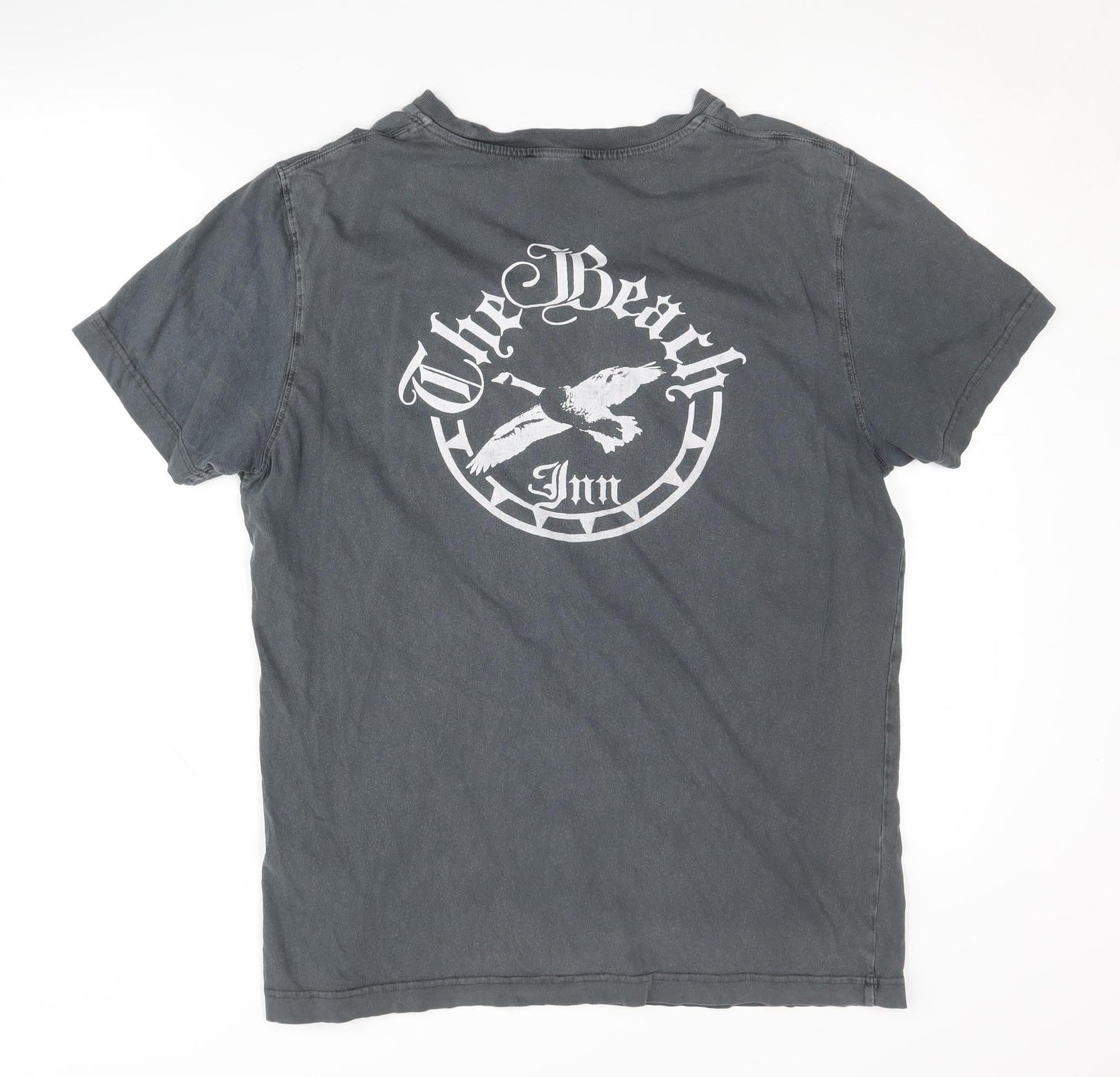 Diesel Men’s Grey Graphic Print T-Shirt, Size L