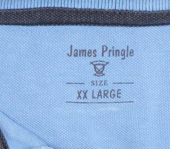 James Pringle Men's Blue 2XL Polo Shirt