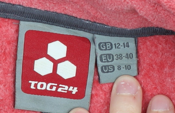 TOG24 Women's Red Fleece Jacket - Size 12