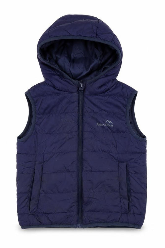Peter Storm Boys Blue Hooded Bodywarmer Jacket, 3-4 Years