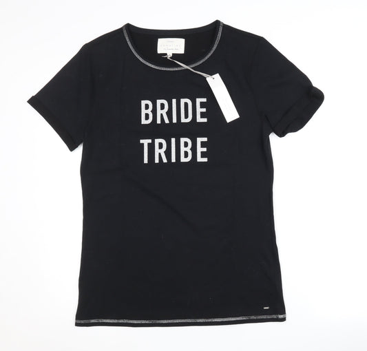 Next Women's Black Bride Tribe T-Shirt Nightshirt S
