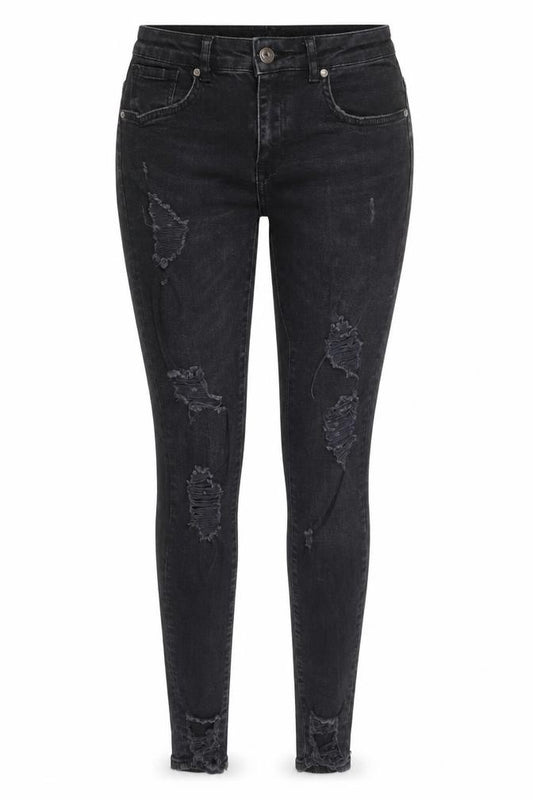 Firetrap Women Black Distressed Skinny Jeans Size 8