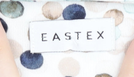 Eastex Women's Multicoloured Polka Dot Blouse Size 10