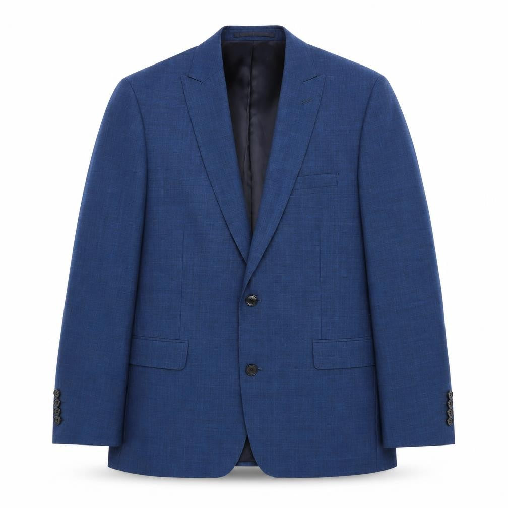 Mens 40 Chest Regular Moss 1851 Blue Two-Button Blazer