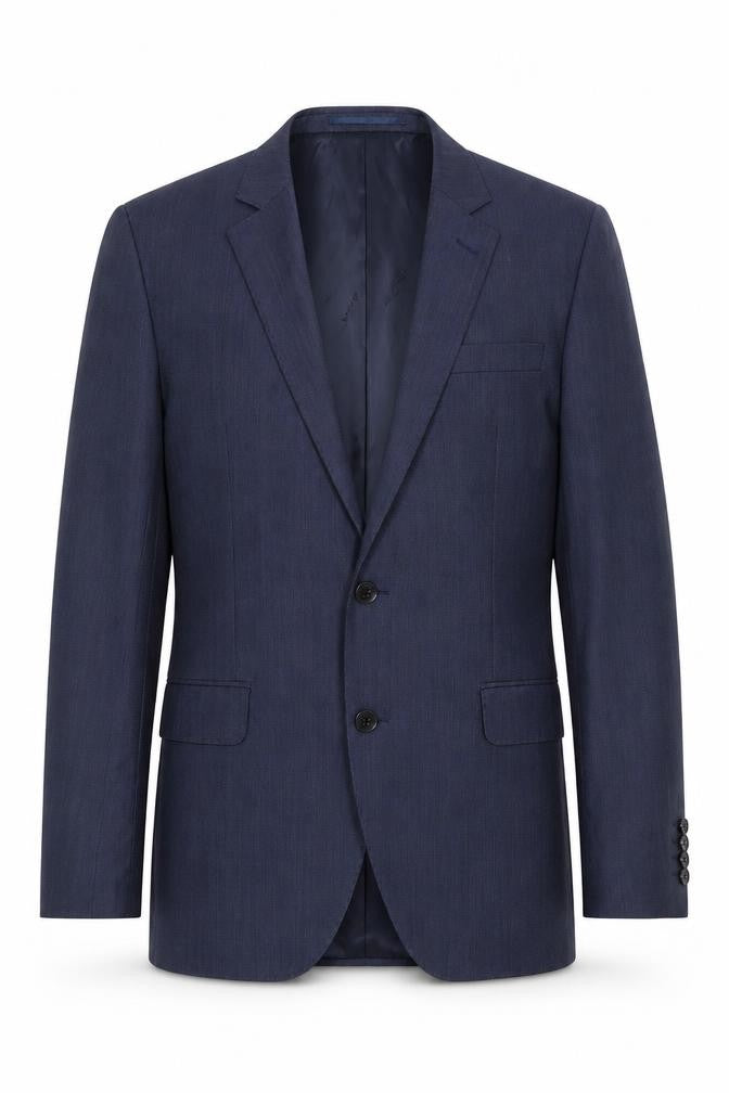 Mens 40 Chest Regular Jaeger Blue Two-Button Blazer