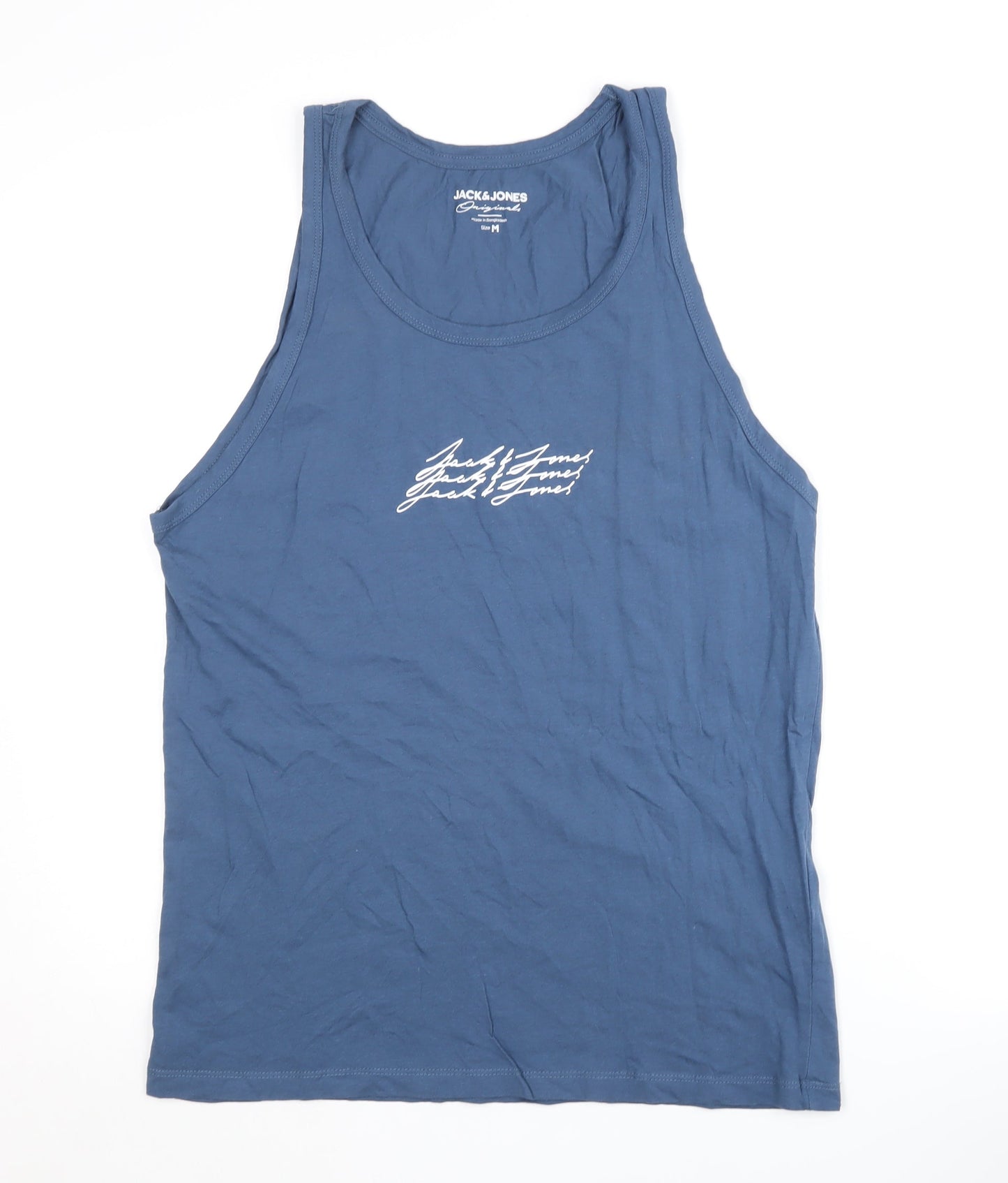 Jack & Jones Blue Sleeveless Men's T-Shirt M