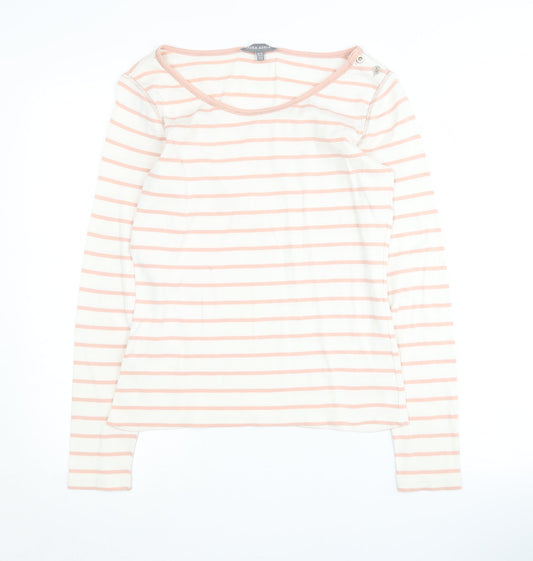 Laura Ashley Women's Multicoloured Striped Top Size 10