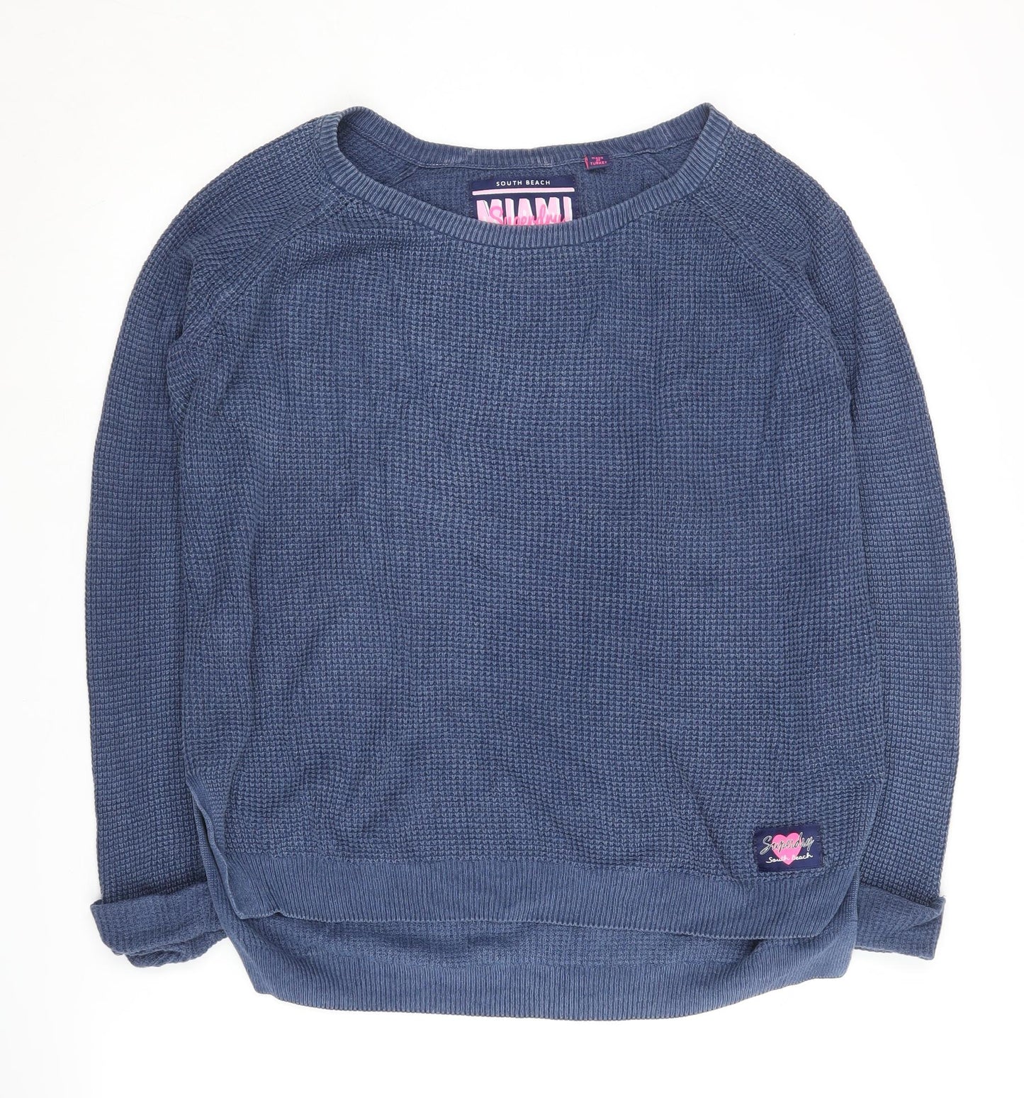 Superdry Women's Blue Pullover Jumper XS