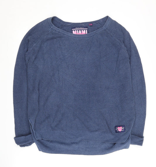 Superdry Women's Blue Pullover Jumper XS