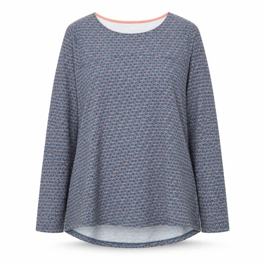 Womens UK Size 8 Boden Multicoloured Viscose Blend T-Shirt