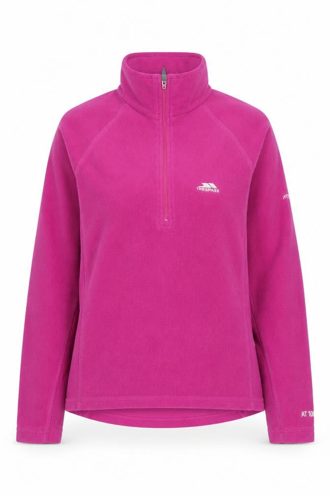Womens UK XS  Trespass Pink Full Zip Sweatshirt