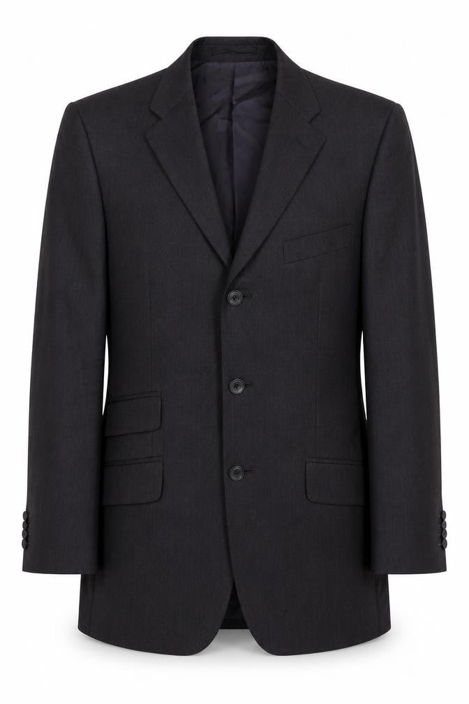 Mens 38 Chest Regular T.M.Lewin Grey Three-Button Suit Jacket