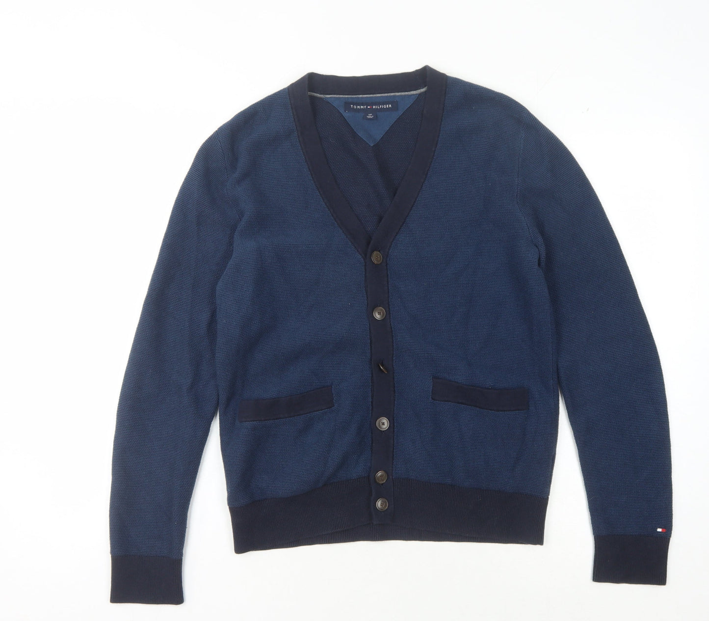 Tommy Hilfiger Men's Cardigan Blue S - Casual V-Neck