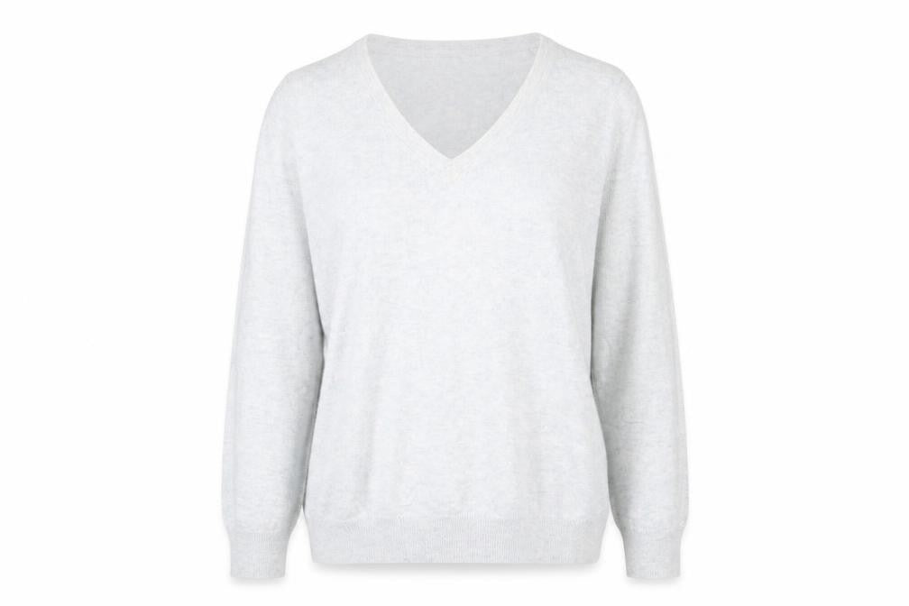 Crew Clothing Women's Ivory V-Neck Pullover