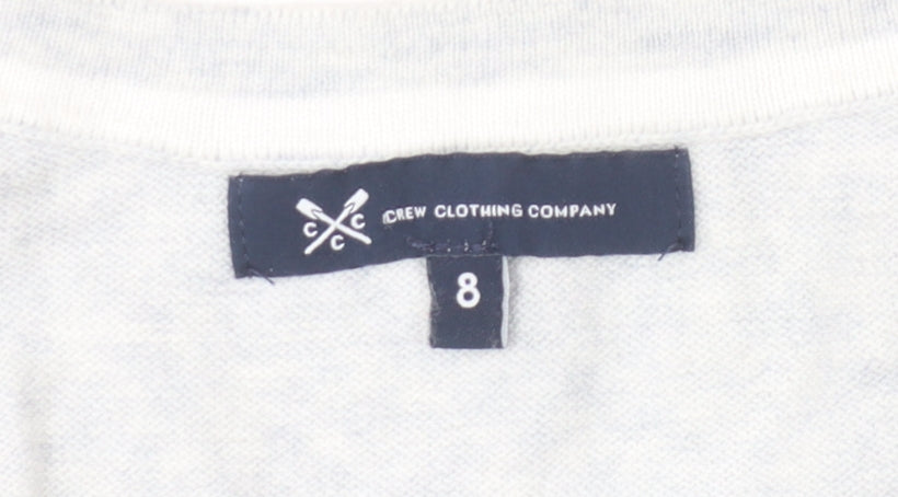 Crew Clothing Company Women's Ivory V-Neck Pullover