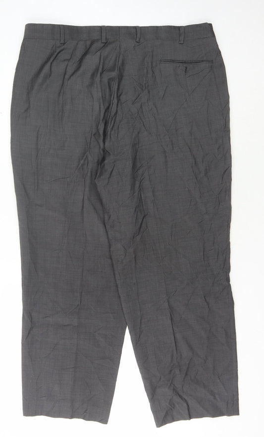 Cerruti Men's Grey Dress Pants Size 42 Wool Formal Trousers