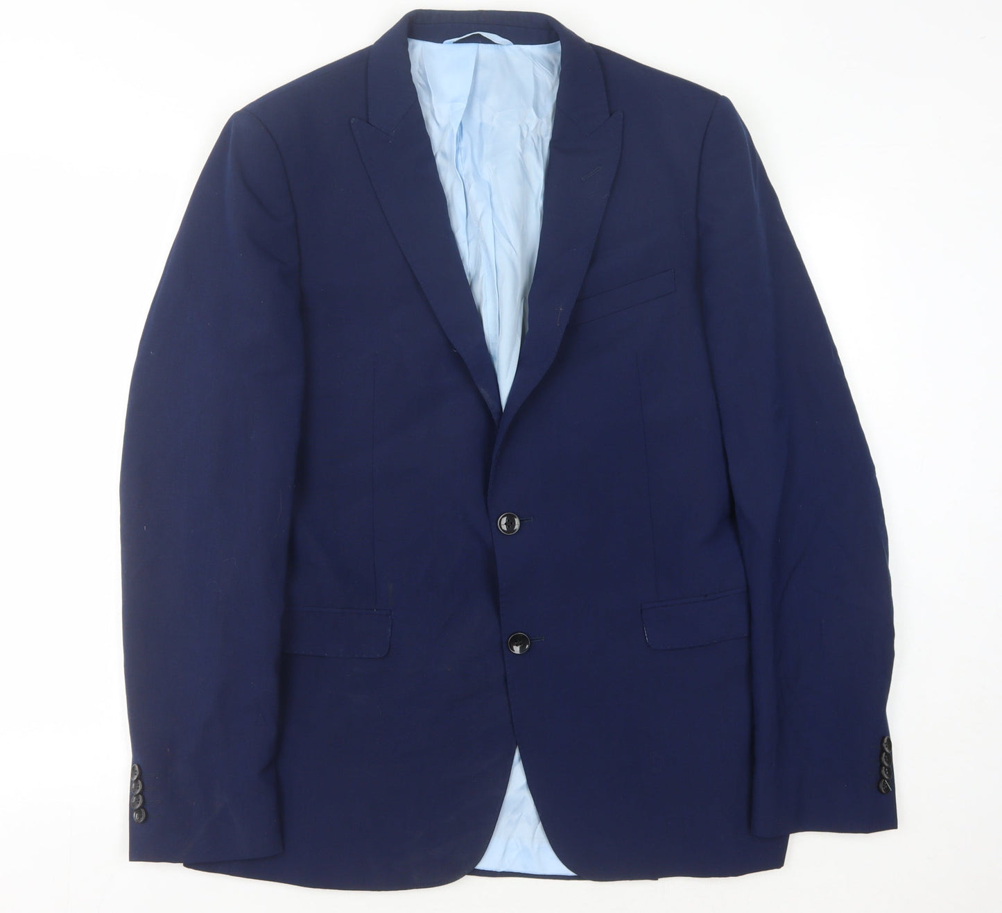 French Connection Men's Blue Slim Fit Blazer Jacket
